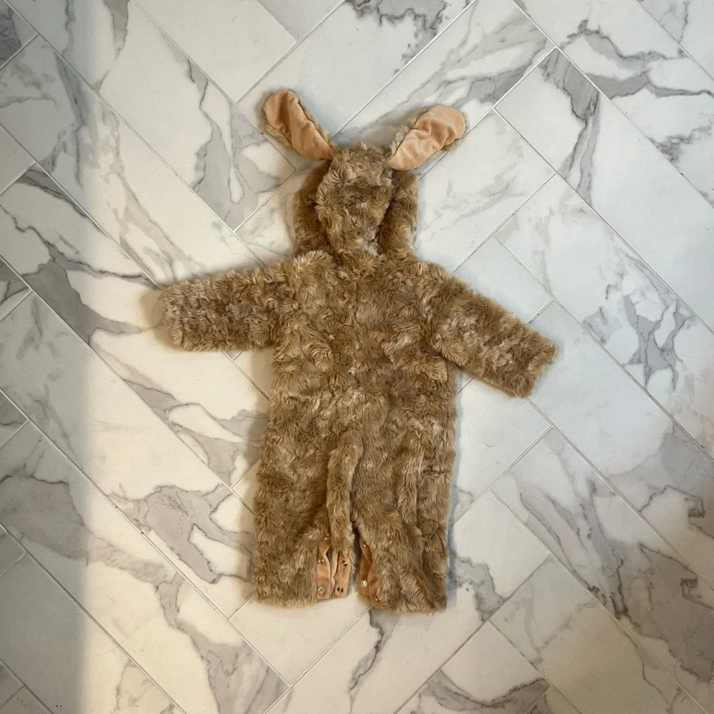 Pottery Barn Kids Fuzzy Puppy Costume in Light Brown and Tan